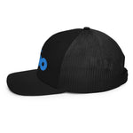 Ocho Black and Blue Trucker Cap